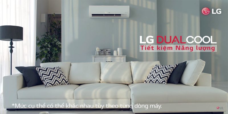 Điều hòa LG Inverter tiết kiệm đến 50-70% điện năng.
