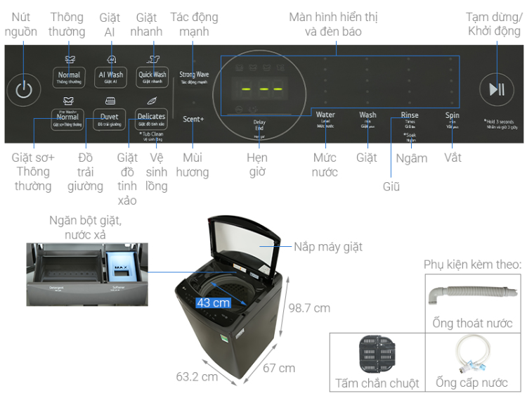 Máy Giặt LG TV2514DV3B