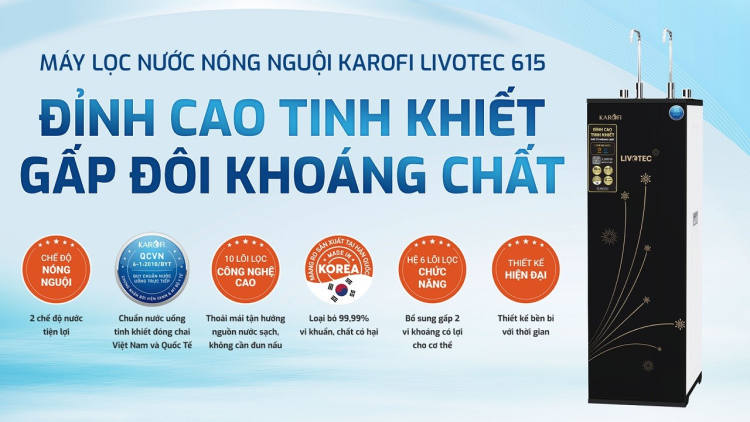 Máy lọc nước Karofi Livotec 615 10 lõi 2 Máy lọc nước Karofi Livotec 615