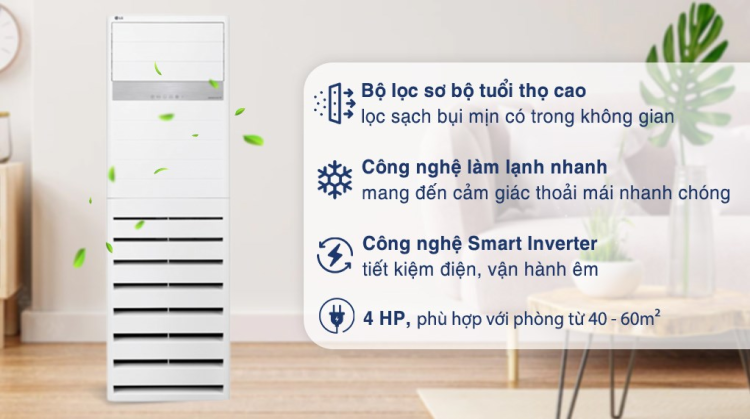 Điều hòa tủ đứng LG ZPNQ36GR5A0