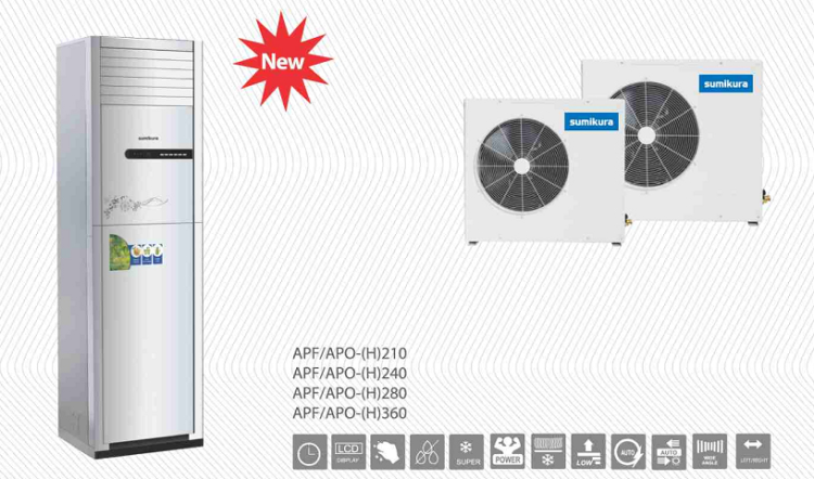 Điều hòa tủ đứng Sumikura APF/APO-210/CL-A 2,5HP 2 Điều hòa tủ đứng Sumikura APF/APO-210/CL-A