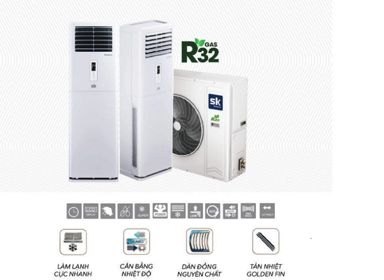 Điều hòa tủ đứng Sumikura APF/APO-H600/CL-A 60.000BTU Trên 5.0HP 2 Điều hòa tủ đứng Sumikura APF/APO-H600/CL-A