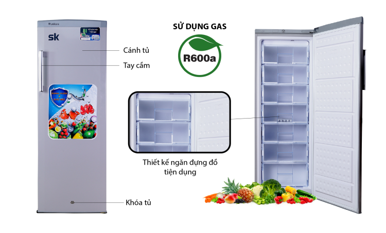 Tủ đông Sumikura SKFU-350HSN 350 lít 2 Tủ đông Sumikura SKFU-350HSN