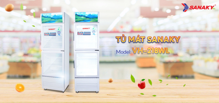 Tủ mát Sanaky VH-218WL 2 Tủ mát Sanaky VH-218WL