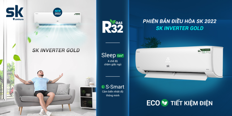 Điều hòa Sumikura APS/APO-120 GOLD Inverter 1.5HP 2 Điều hòa Sumikura APS/APO-120 GOLD