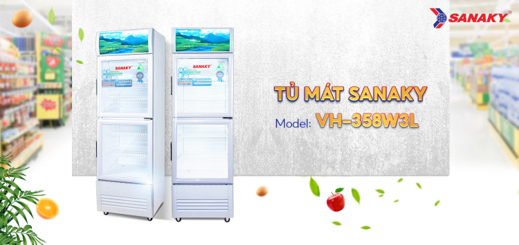 Tủ mát Sanaky VH-358W3L 2 Tủ mát Sanaky VH-358W3L