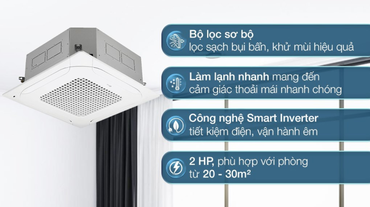 Điều hòa âm trần LG ZTNQ18GPLA0