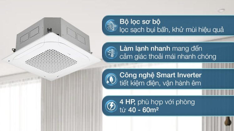 Điều hòa âm trần LG ZTNQ36GNLA0