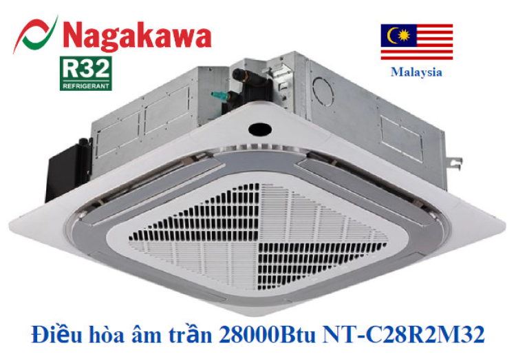 Điều hòa âm trần Nagakawa NT-C28R2M32 28000BTU 2 Điều hòa âm trần Nagakawa NT-C28R2M32