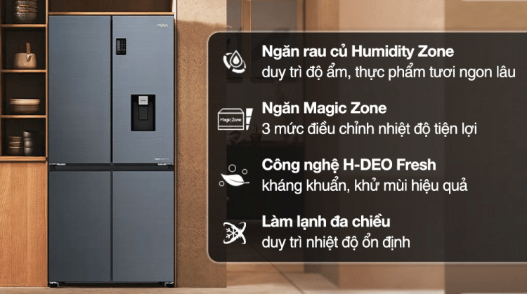 Tủ lạnh Aqua AQR-M536XA(WSL) 469 lít 2 Tủ lạnh Aqua AQR-M536XA(WSL)