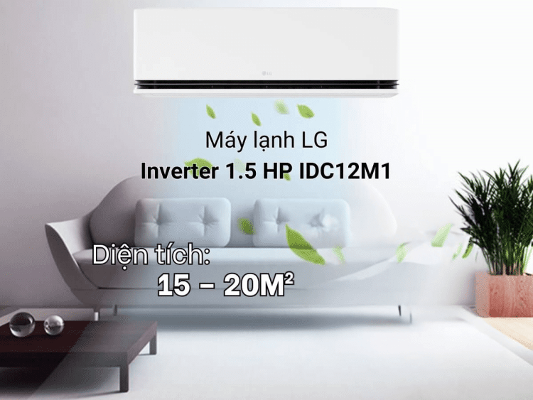 Điều hòa LG Inverter IDC12M1 12.000 BTU (1,5HP) 2 Điều hòa LG Inverter IDC12M1