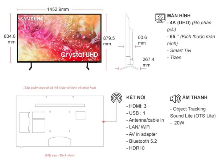 Tivi Samsung UA65DU7000 - 65 inch 2 Tivi Samsung UA65DU7000
