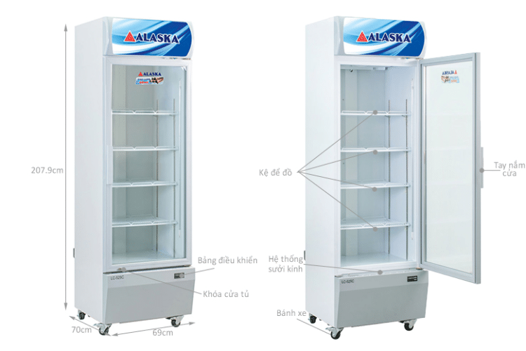 Tủ Mát ALASKA LC-525C 525 Lít 2 Tủ Mát ALASKA LC-525C